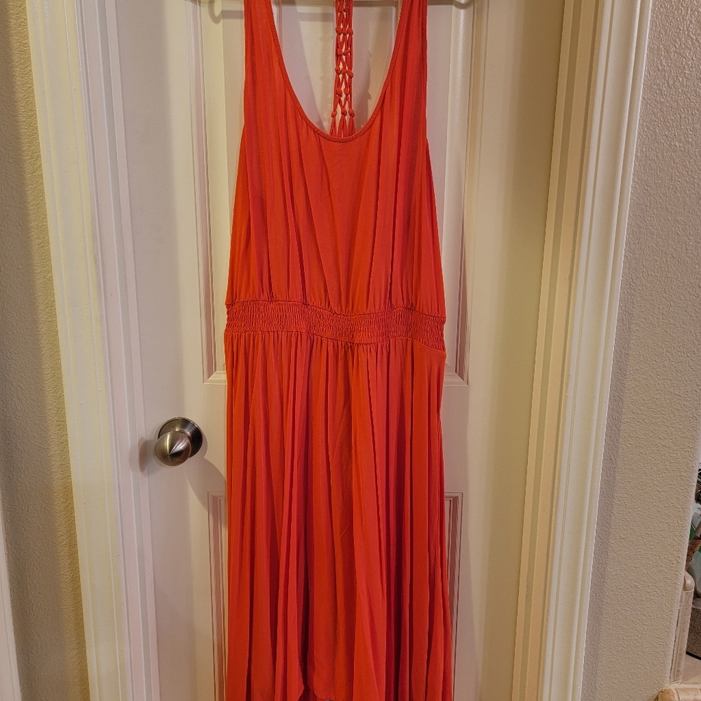Summer orange dress